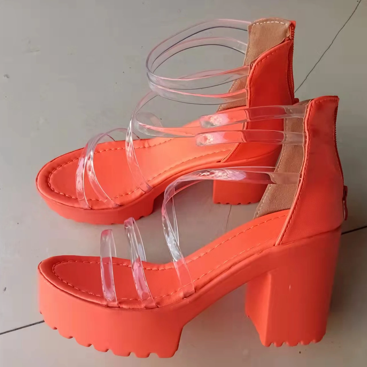 2022 Summer Sexy White Ankle Zipper Strap Platform Women Sandals Peep Toe PVC Chunky High Heels Ladies Party Pumps Shoes
2022 Summer Sexy White Ankle Zipper Strap Platform Women Sandals Peep Toe PVC Chunky High Heels Ladies Party Pumps Shoes