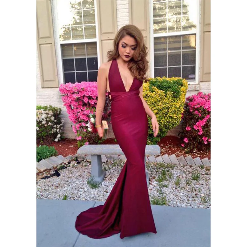 Hip Wrapped Mermaid Deep V-neck Sleeveless Backless Women's Party Evening Dress Sexy Elegant Fashionable And Slim Vestidos Noche
Hip Wrapped Mermaid Deep V-neck Sleeveless Backless Women's Party Evening Dress Sexy Elegant Fashionable And Slim Vestidos Noche
