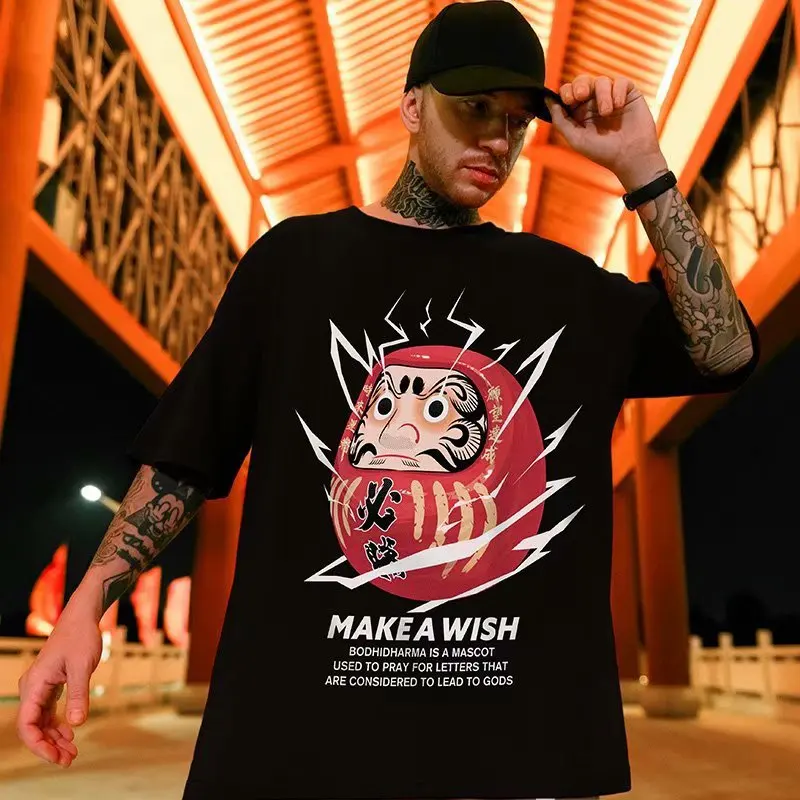 Hiohop Europe and AmericaChaopai Fat Men's Wear Large Size National Tide Hip Hop Loose Fat Short Sleeve T-Shirt Half Sleeve Tide
Hiohop Europe and AmericaChaopai Fat Men's Wear Large Size National Tide Hip Hop Loose Fat Short Sleeve T-Shirt Half Sleeve Tide