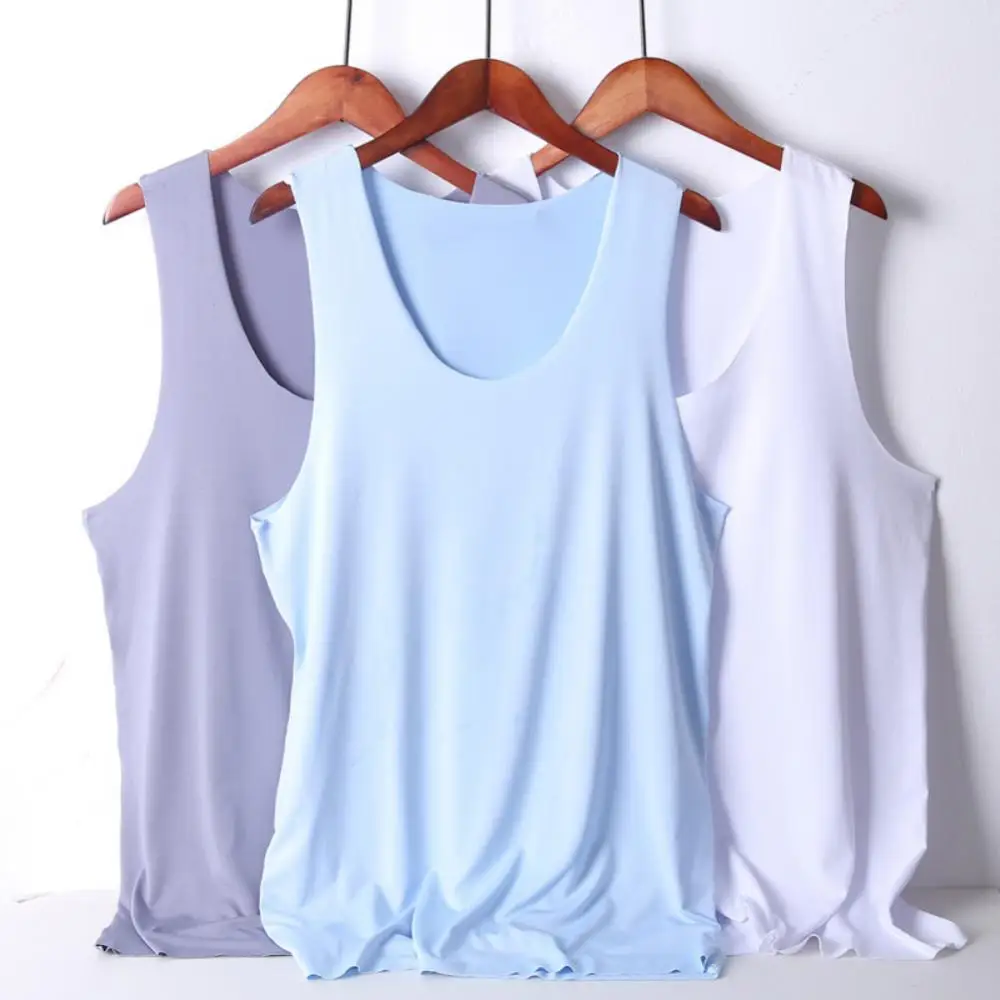 2020 Men Low-cut Neck Sleeveless Solid Color Seamless Cotton T-shirt Fitness Vest
2020 Men Low-cut Neck Sleeveless Solid Color Seamless Cotton T-shirt Fitness Vest