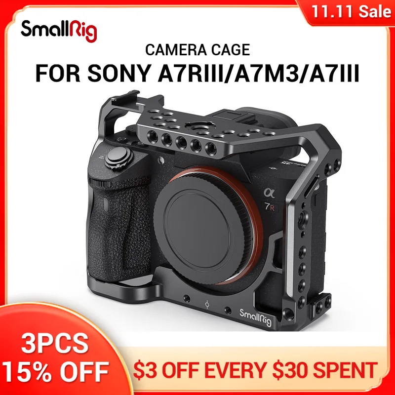 Клетка SmallRig A73 A7R3 / A7RIII/A7III, клетка для камеры Sony A7R III / A7M3/ A7 III W/ Arri, позиционирование/4/1 8/3, отверстие для резьбы 2087
Клетка SmallRig A73 A7R3 / A7RIII/A7III, клетка для камеры Sony A7R III / A7M3/ A7 III W/ Arri, позиционирование/4/1 8/3, отверстие для резьбы 2087