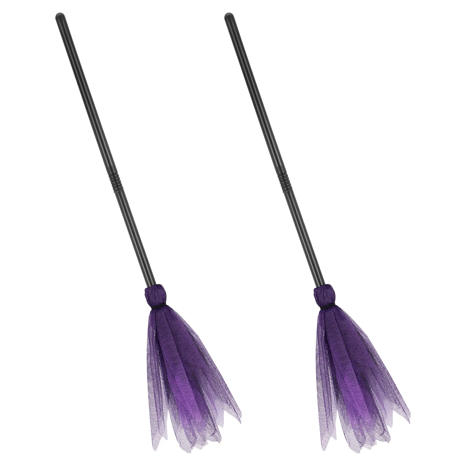 

2pcs Halloween Witch Broomstick Halloween Decorations Kids Stage Performance Props (Random Color)