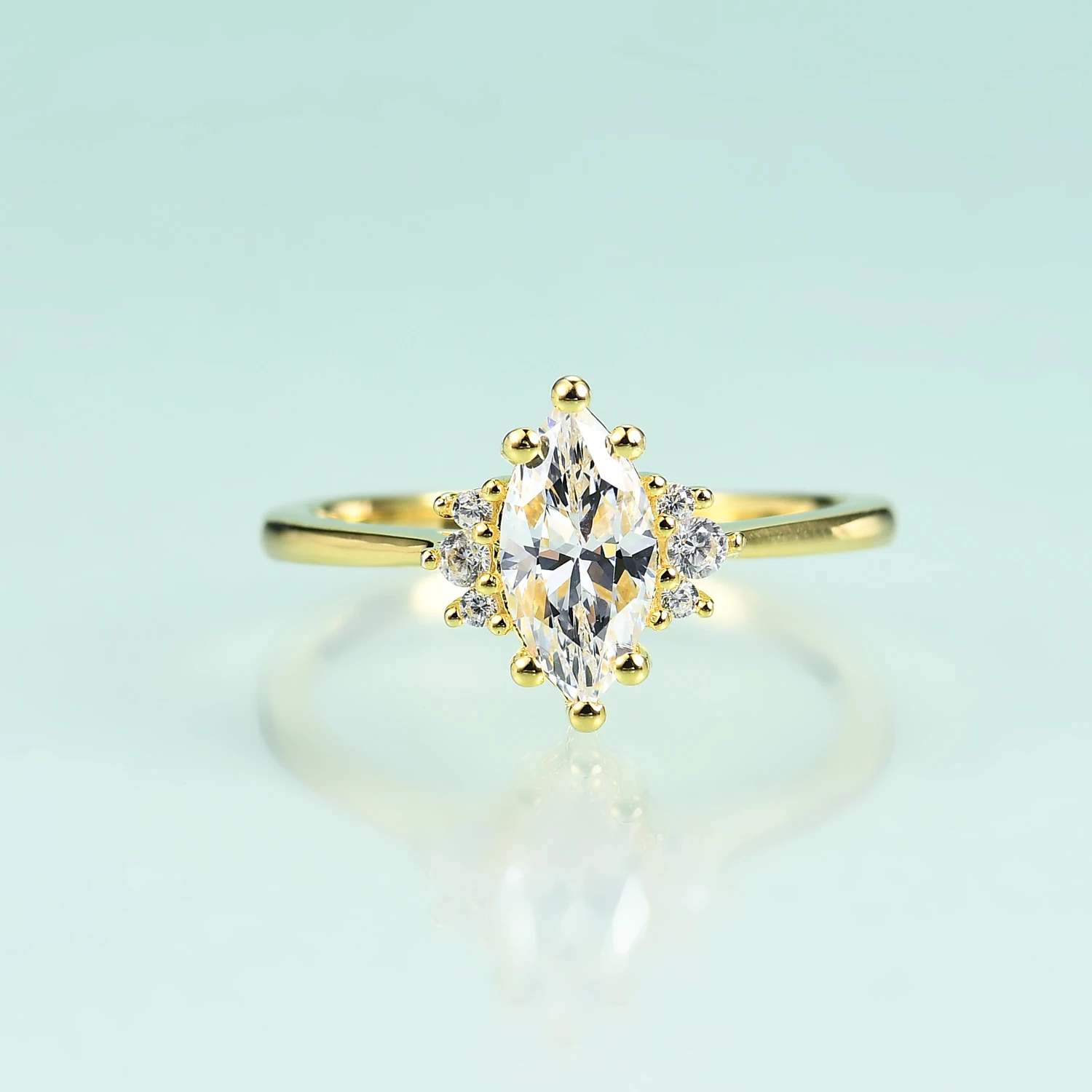 Gem's Beauty 14K Gold For Women Marquise Cut Engagement Rings 925 Sterling Silver AAAA Cubic Zirconia Fine Jewelry Wedding Band
Gem's Beauty 14K Gold For Women Marquise Cut Engagement Rings 925 Sterling Silver AAAA Cubic Zirconia Fine Jewelry Wedding Band