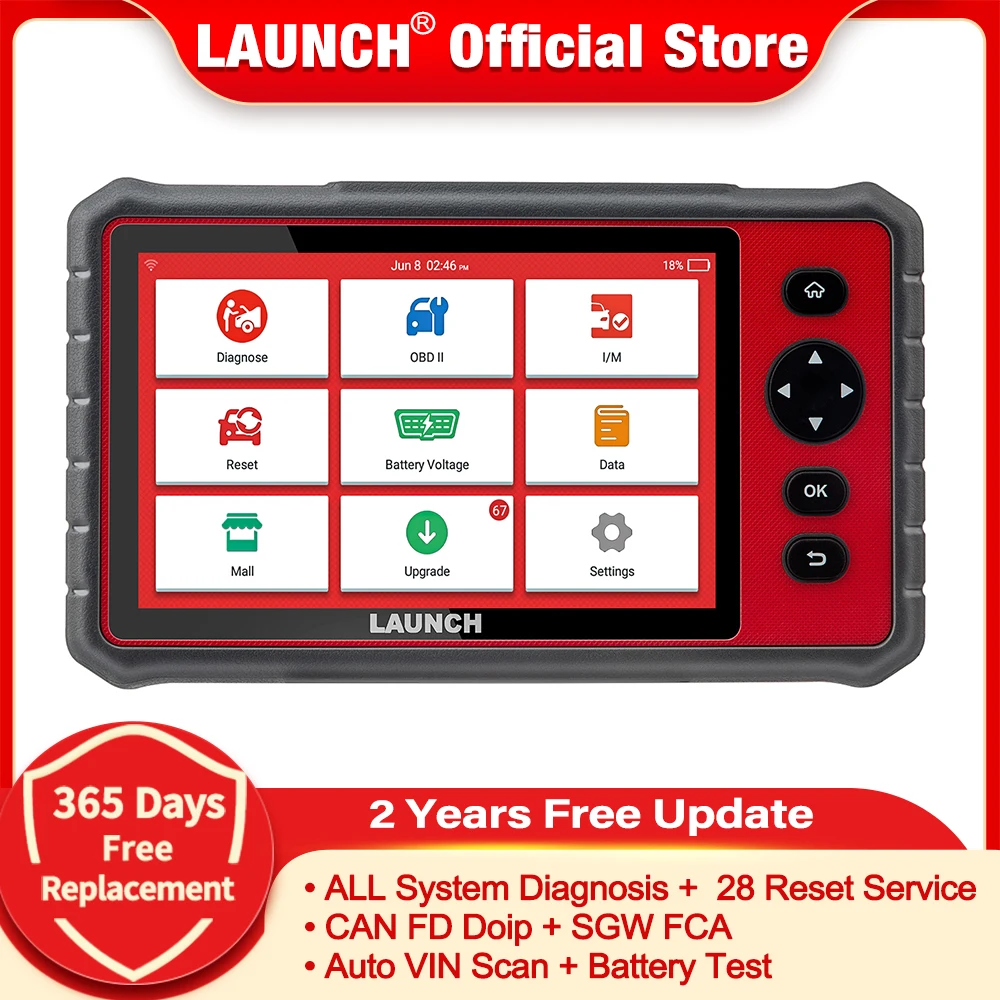 LAUNCH X431 CRP909E Car Full System Diagnostic Tool Professional Auto OBD OBD2 Scanner A/F TPMS DPF 26 Reset Service WIFI Update
LAUNCH X431 CRP909E Car Full System Diagnostic Tool Professional Auto OBD OBD2 Scanner A/F TPMS DPF 26 Reset Service WIFI Update