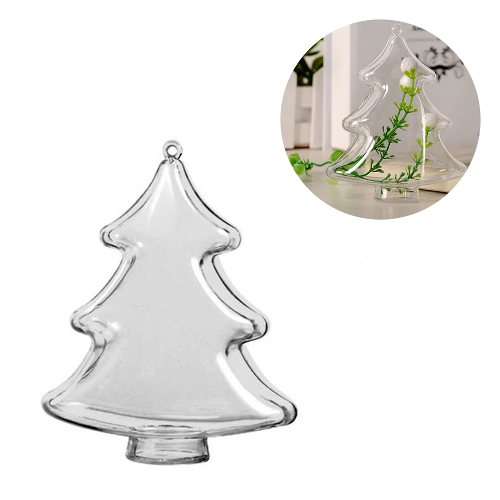 10cm DIY Clear Plastic Fillable Christmas Tree Shaped Ball Craft Ornament Hang Decorations
10cm DIY Clear Plastic Fillable Christmas Tree Shaped Ball Craft Ornament Hang Decorations