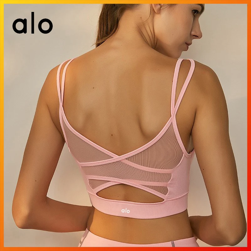 Alo Yoga Women's Summer Sports Bra Mesh Breathable Underwear Fitness Gym Running Bra Women's Tube Top Workout Top Yoga Clothes
Alo Yoga Women's Summer Sports Bra Mesh Breathable Underwear Fitness Gym Running Bra Women's Tube Top Workout Top Yoga Clothes