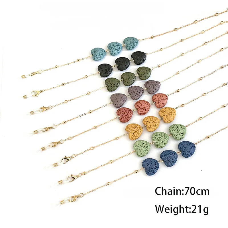 Fashion Volcanic Stone Beaded Outdoor Glasses Chain Lanyard for Women Jewelry Vintage Turquoise Sunglasses Mask Chain Neck Strap
Fashion Volcanic Stone Beaded Outdoor Glasses Chain Lanyard for Women Jewelry Vintage Turquoise Sunglasses Mask Chain Neck Strap
