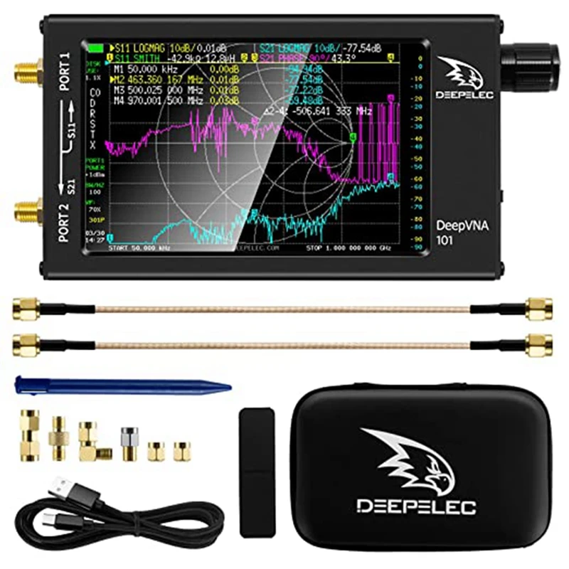 Nanovna-F FW V1.0.4 Vector Network Analyzer 10Khz-1.5Ghz HF VHF UHF 4.3 Inch Antenna Analyzer Measuring S Parameters
Nanovna-F FW V1.0.4 Vector Network Analyzer 10Khz-1.5Ghz HF VHF UHF 4.3 Inch Antenna Analyzer Measuring S Parameters