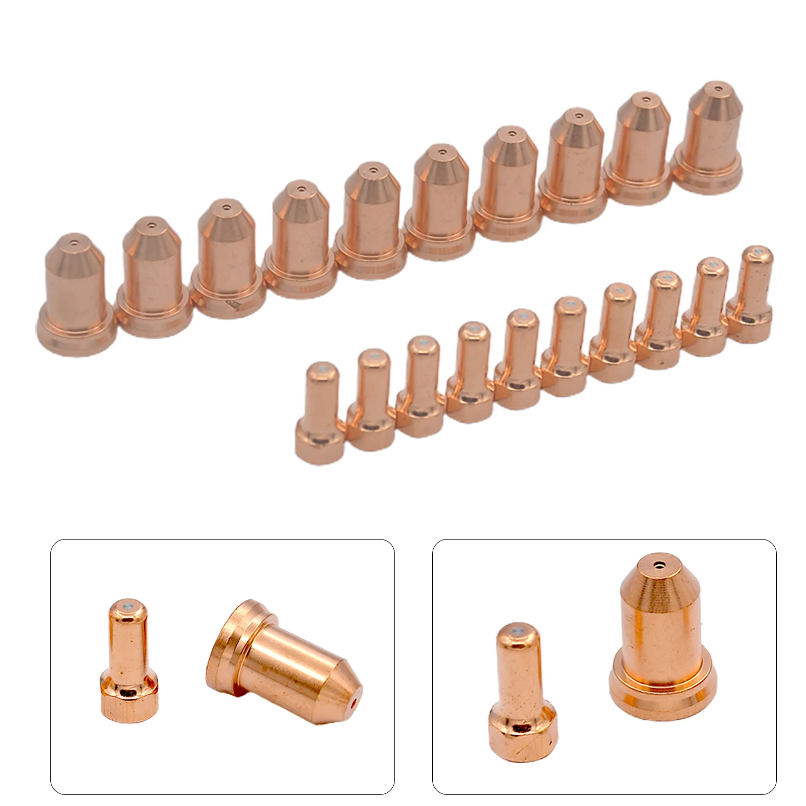 20pcs PT-80 IPT-80 Plasma Cutter Torch Electrode Kit 1.0mm Tips 52558 51311.12 Copper Plasma Torch Nozzle Plasma Cutting Consuma
20pcs PT-80 IPT-80 Plasma Cutter Torch Electrode Kit 1.0mm Tips 52558 51311.12 Copper Plasma Torch Nozzle Plasma Cutting Consuma
