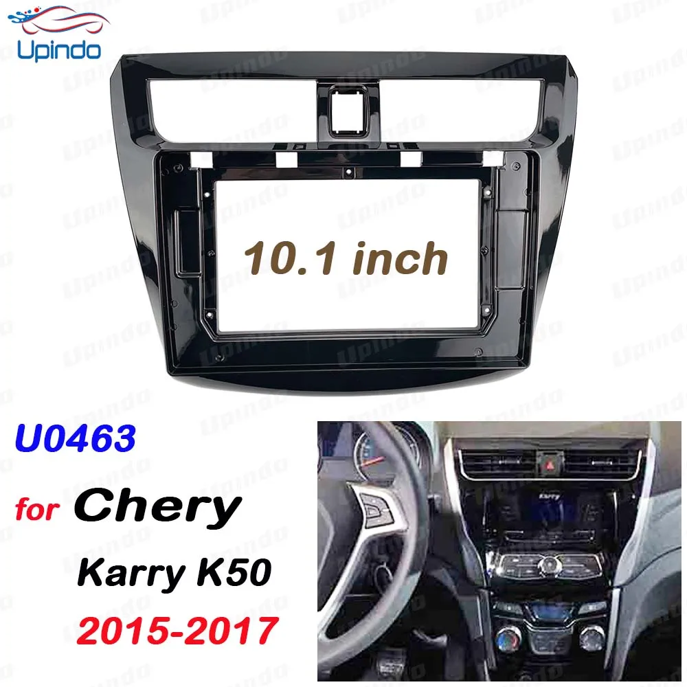 Рамка для автомобильного радиоприемника 2 Din, 10,1 дюйма, для Chery Karry K50 2015-2017, приборная панель из АБС-пластика и поликарбоната, установочный комплект 
Рамка для автомобильного радиоприемника 2 Din, 10,1 дюйма, для Chery Karry K50 2015-2017, приборная панель из АБС-пластика и поликарбоната, установочный комплект