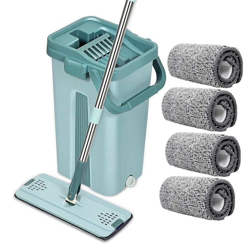 360 Rotating Flat Mop with Bucket Microfiber Flat Squeeze Mop Hand Free Wringing Floor Cleaning Mop Kitchen Floor Cleaning Mops
360 Rotating Flat Mop with Bucket Microfiber Flat Squeeze Mop Hand Free Wringing Floor Cleaning Mop Kitchen Floor Cleaning Mops