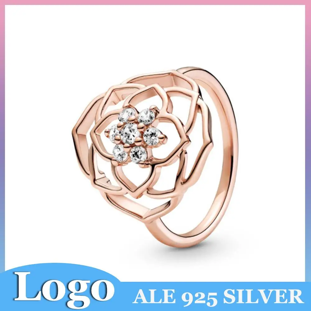 925 Sterling Silver Stackable Flower Rose Shape Female Ring For Pandora Original Women Wedding Engagement Jewelry Gifts
925 Sterling Silver Stackable Flower Rose Shape Female Ring For Pandora Original Women Wedding Engagement Jewelry Gifts