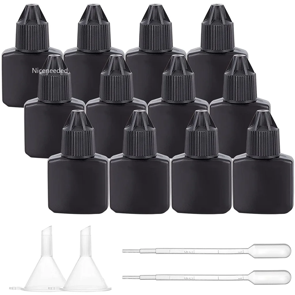 20Pack 0.34oz/10ml Empty Eyelash Extension Glue Bottle(Black) Leak-proof Eyelash Extension Glue Container with 2pcs
20Pack 0.34oz/10ml Empty Eyelash Extension Glue Bottle(Black) Leak-proof Eyelash Extension Glue Container with 2pcs