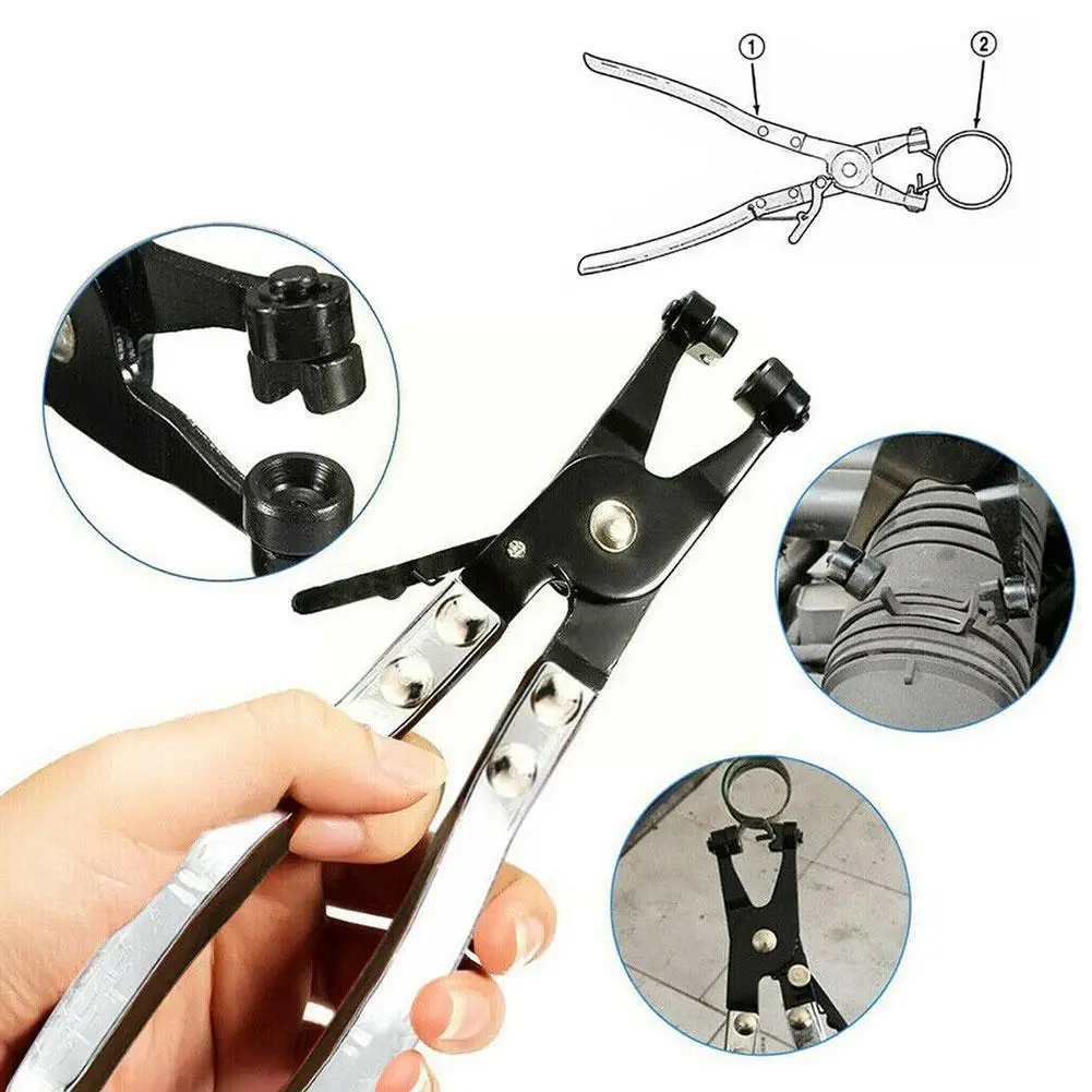 Hose Clamp Pliers Car Water Pipe Removal Tool for Fuel Coolant Hose Pipe Clips Thicker Handle Enhance Strength Comfort A2P2
Hose Clamp Pliers Car Water Pipe Removal Tool for Fuel Coolant Hose Pipe Clips Thicker Handle Enhance Strength Comfort A2P2