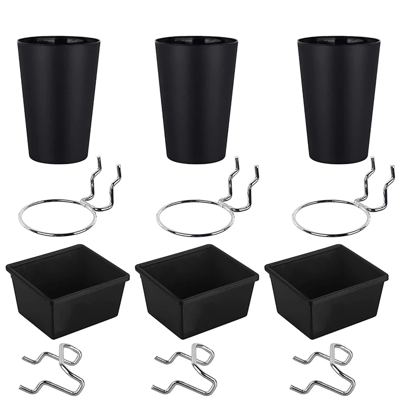 6 Sets Pegboard Bins Pegboard Cups With Hooks, Pegboard Hooks Assortment, Hooks For Pegboard Cup Holder For Organizing
6 Sets Pegboard Bins Pegboard Cups With Hooks, Pegboard Hooks Assortment, Hooks For Pegboard Cup Holder For Organizing