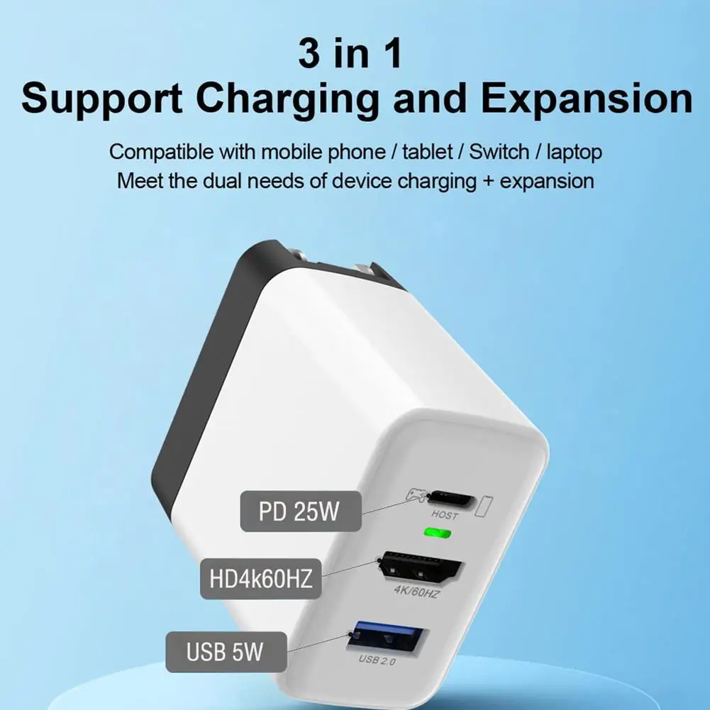EU/UK/US Fast Charging Charging AdapterSwitching Dock 60hz Hdmi-compatible Video 4 in 1 Transfer GaN Portable Phone USB Charging
EU/UK/US Fast Charging Charging AdapterSwitching Dock 60hz Hdmi-compatible Video 4 in 1 Transfer GaN Portable Phone USB Charging