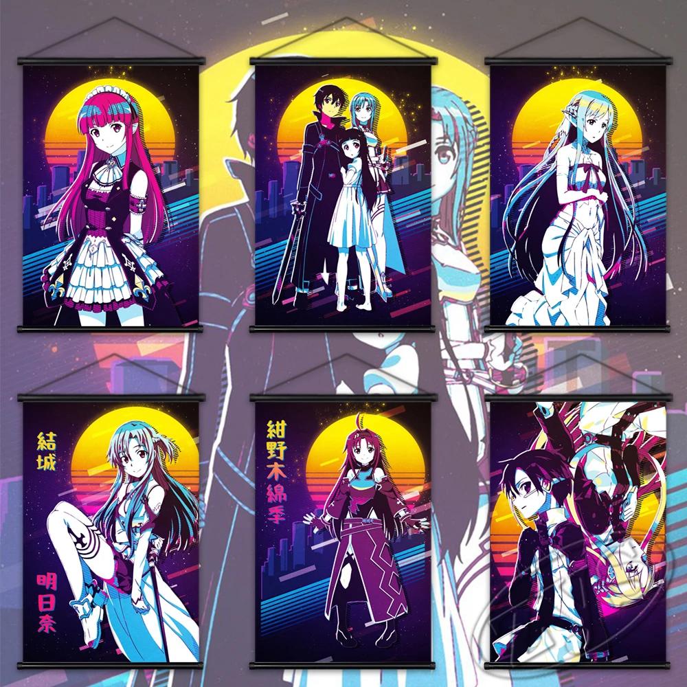 Wall Painting Sword Art Online Canvas Modular Anime Pictures Print Posters Hanging Scrolls Home Decoration Art For Living Room
Wall Painting Sword Art Online Canvas Modular Anime Pictures Print Posters Hanging Scrolls Home Decoration Art For Living Room