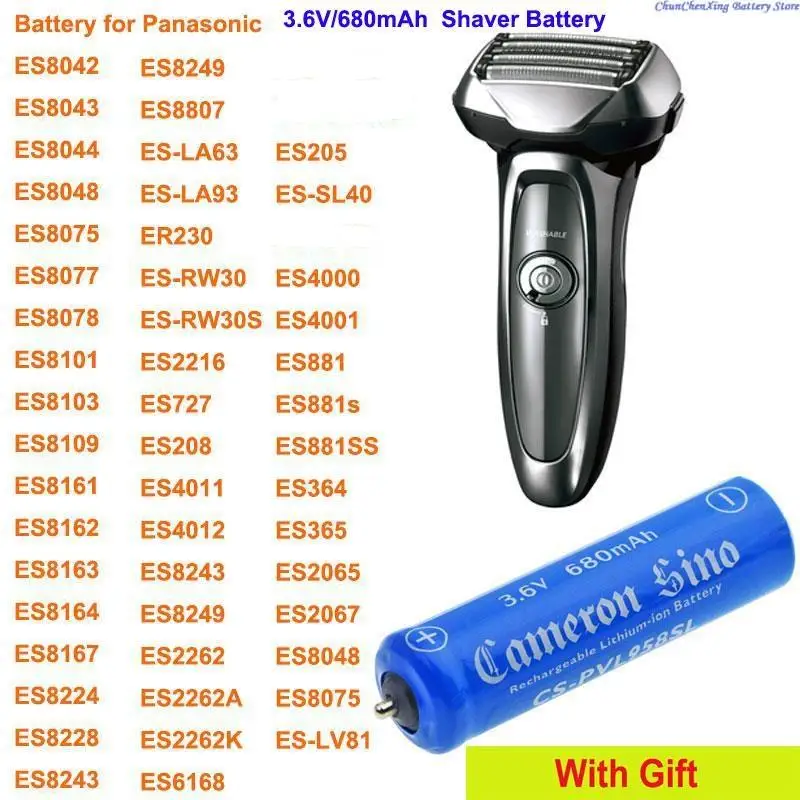 GreenBattery 680mAh Battery for Panasonic ES8042,ES8043,ES8044,ES8048,ES8075,ES8077,ES8078,ES8101,ES8103,ES8109,ES8161,ES8162
GreenBattery 680mAh Battery for Panasonic ES8042,ES8043,ES8044,ES8048,ES8075,ES8077,ES8078,ES8101,ES8103,ES8109,ES8161,ES8162