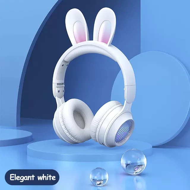 2022 New Wireless Earphones RGB Rabbit Ears Headset with Mic Cute Girls Music Bluetooth Headphones For Children's Gamer Headset
2022 New Wireless Earphones RGB Rabbit Ears Headset with Mic Cute Girls Music Bluetooth Headphones For Children's Gamer Headset