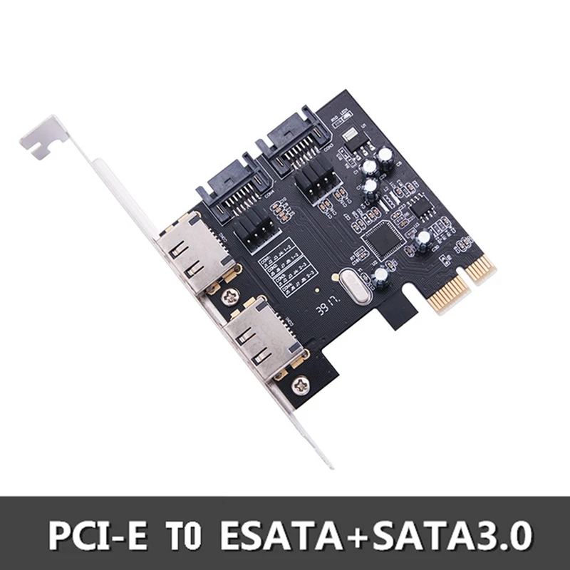 SATA Riser Card PCI-E To ESATA+SATA 3.0 6G Hard Drive Expansion Card Pcie To SATA/ESATA3.0 Adapter Card
SATA Riser Card PCI-E To ESATA+SATA 3.0 6G Hard Drive Expansion Card Pcie To SATA/ESATA3.0 Adapter Card