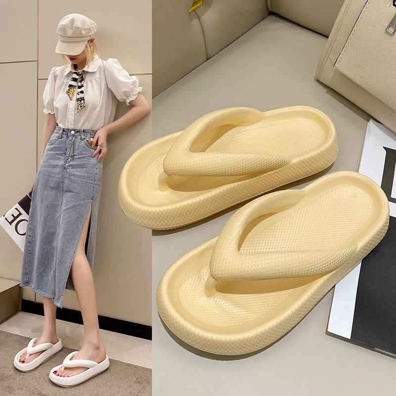 2022EVA Solid Color Thick Bottom Flip-flops Women's Summer Home Indoor Soft Bottom Outer Wear Beach Open-toe Sandals Women
2022EVA Solid Color Thick Bottom Flip-flops Women's Summer Home Indoor Soft Bottom Outer Wear Beach Open-toe Sandals Women