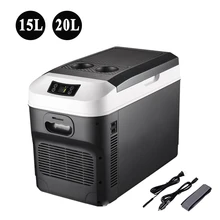 15L/20L Mini Refrigerator Fridges 12/24V 100-240V Drinks Cooler Heater Keep Warm Fresh for Car Home Pinic Camping 0~65 Degrees