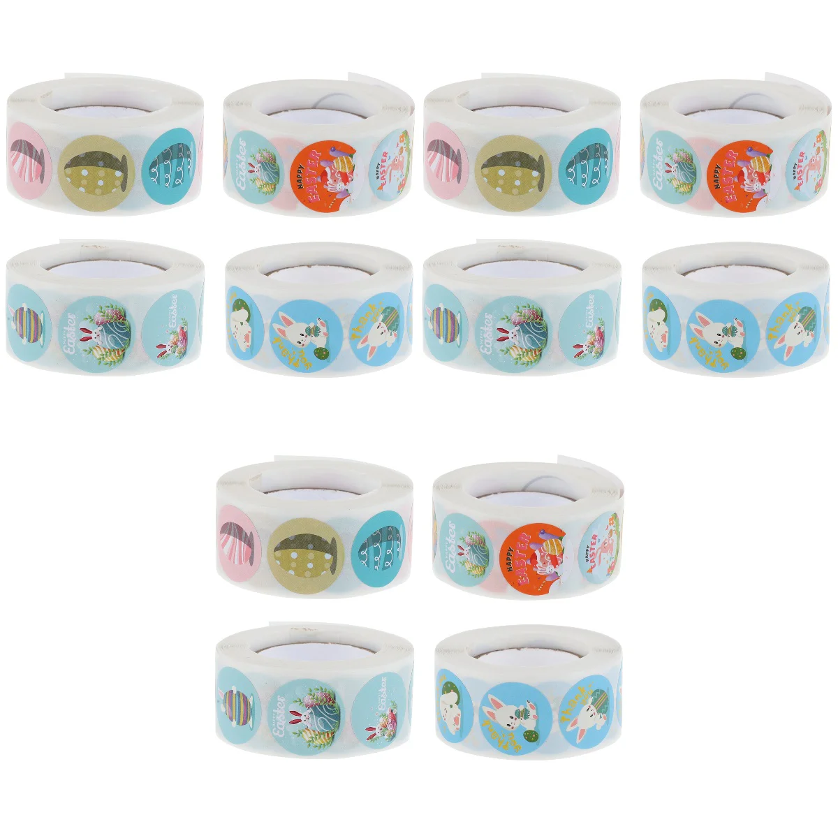12 Rolls of Decorative Easter Stickers Festival Roll Stickers Cartoon Rabbit Stickers
12 Rolls of Decorative Easter Stickers Festival Roll Stickers Cartoon Rabbit Stickers
