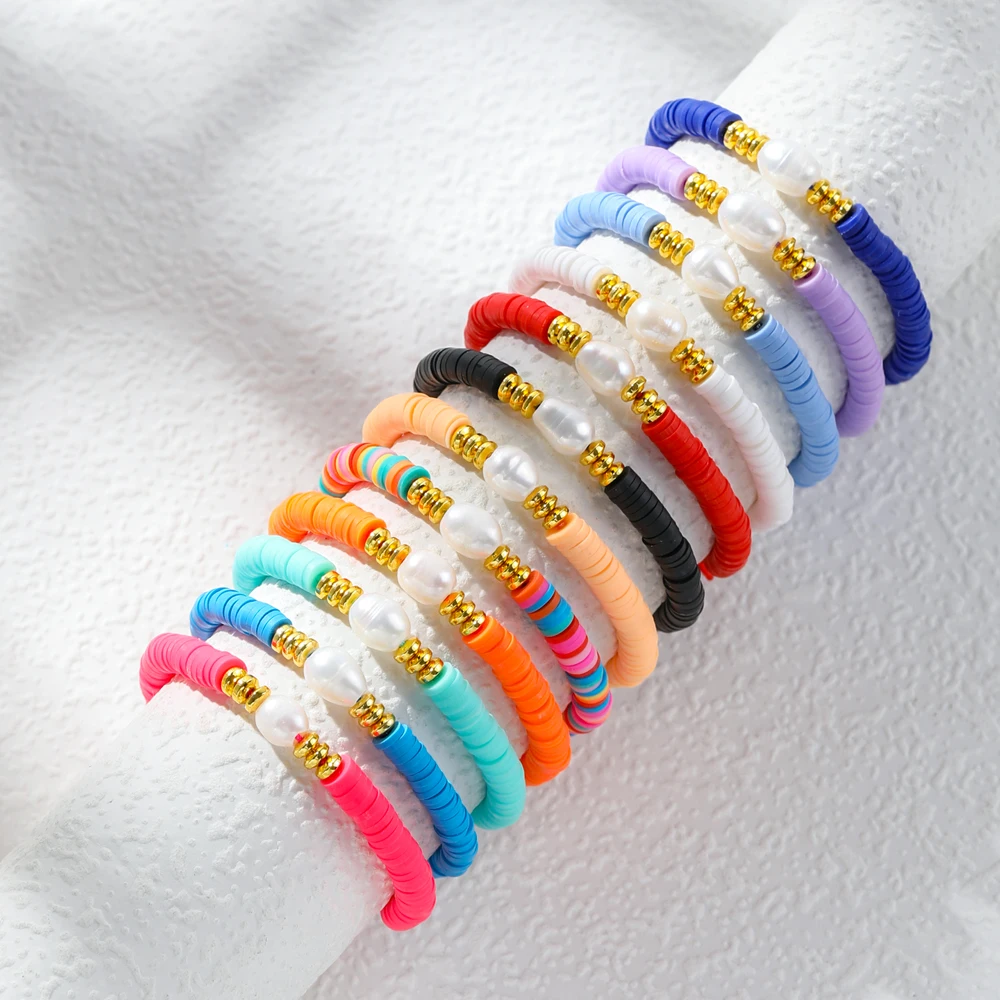 Women Bracelets Fashion Combination Colorful Polymer Clay Wrist Jewelry Boho Bracelet Gift For Best Friend Couple Bracelet
Women Bracelets Fashion Combination Colorful Polymer Clay Wrist Jewelry Boho Bracelet Gift For Best Friend Couple Bracelet