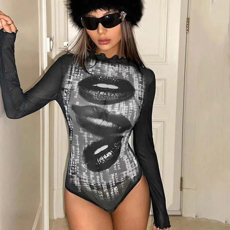 Europe And The United States Cross-border Sexy 3D Effect Printed Raglan T-shirt Gothic Street Spice Girl Skinny Jumpsuit
Europe And The United States Cross-border Sexy 3D Effect Printed Raglan T-shirt Gothic Street Spice Girl Skinny Jumpsuit