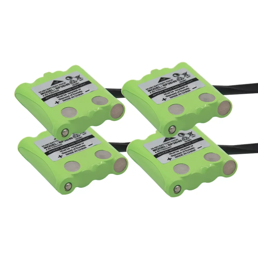 4 Pack NI-MH Battery Replacement For Uniden Radio BP-38 BP-40 BT-1013 4.8V 700mAh For MOTOROLA TLKR T4 T6 T8 Cordless
4 Pack NI-MH Battery Replacement For Uniden Radio BP-38 BP-40 BT-1013 4.8V 700mAh For MOTOROLA TLKR T4 T6 T8 Cordless