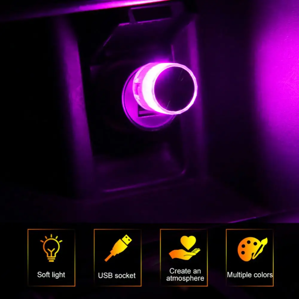 Durable Car Usb Colorful Flashing Atmosphere Light Portable Universal Mini Car Atmosphere Light Car Interior Accessories
Durable Car Usb Colorful Flashing Atmosphere Light Portable Universal Mini Car Atmosphere Light Car Interior Accessories