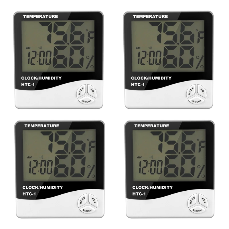 HOT-4X Digital LCD Room Electronic Temperature Humidity Meter Thermometer Hygrometer Weather Station Alarm Clock
HOT-4X Digital LCD Room Electronic Temperature Humidity Meter Thermometer Hygrometer Weather Station Alarm Clock