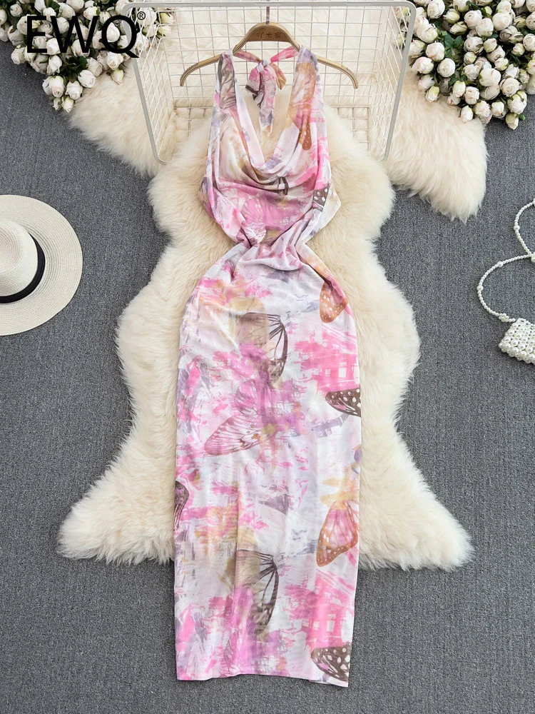 EWQ Sweet Style Women's Dress Halter Backless Sleeveless Contrast Color Print High Waist A-line 2023 Summer New Dresses 27SN2156
EWQ Sweet Style Women's Dress Halter Backless Sleeveless Contrast Color Print High Waist A-line 2023 Summer New Dresses 27SN2156