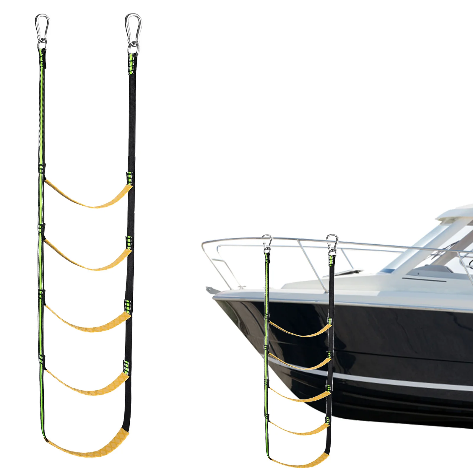 5 Step Boat Rope Ladder Portable Boat Rope Ladder Extension Fishing Rope Boarding Swim Ladder For Inflatable Boat Kayak Canoeing
5 Step Boat Rope Ladder Portable Boat Rope Ladder Extension Fishing Rope Boarding Swim Ladder For Inflatable Boat Kayak Canoeing