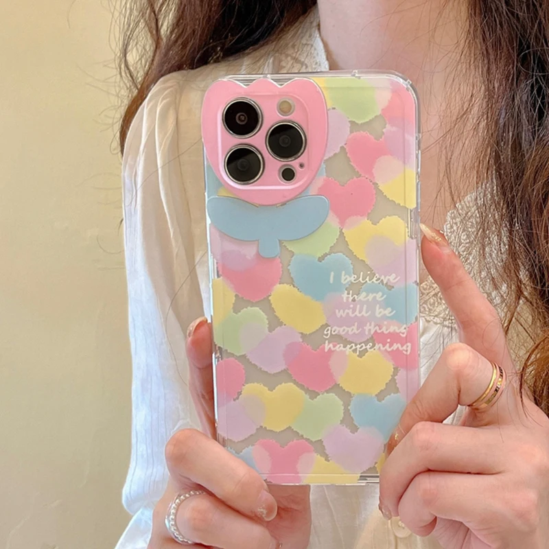 Colorful Heart Tulips Flower Clear Case For iPhone 13 14 11 12 Pro Max Plus Mini Lens Protection Soft TPU Phone Back Cover Coque
Colorful Heart Tulips Flower Clear Case For iPhone 13 14 11 12 Pro Max Plus Mini Lens Protection Soft TPU Phone Back Cover Coque