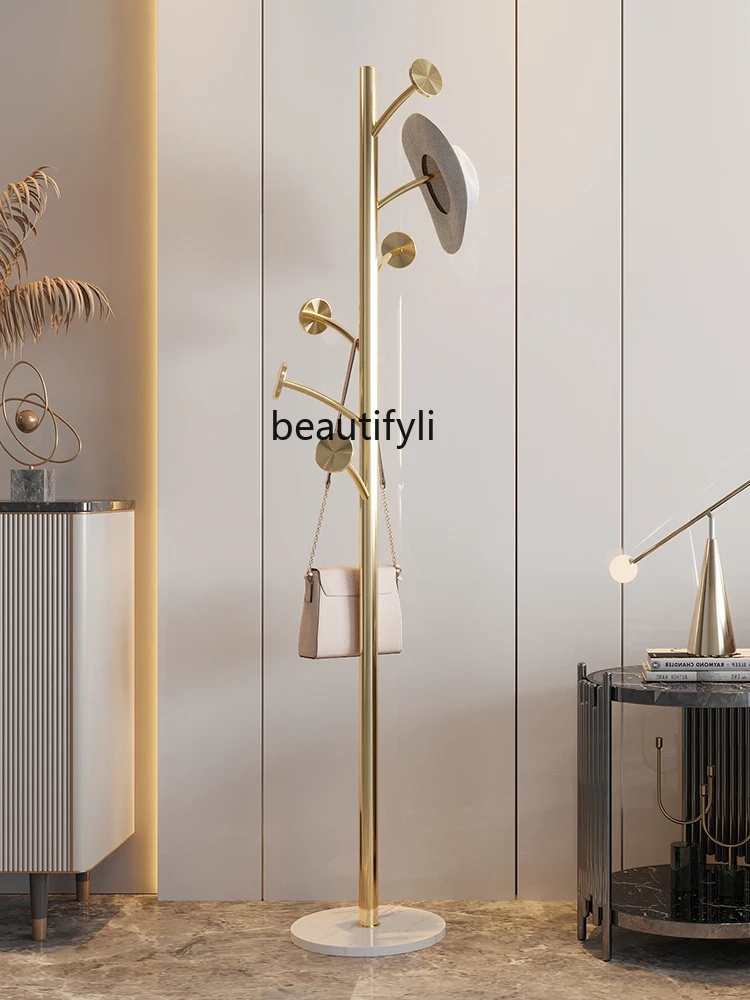 GY Light Luxury Nordic Stainless Steel Coat Rack Floor Bedroom Small Household Minimalist Modern Hanger 
GY Light Luxury Nordic Stainless Steel Coat Rack Floor Bedroom Small Household Minimalist Modern Hanger
