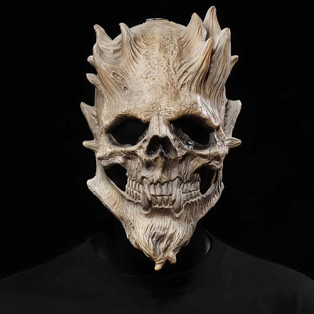 Halloween Horror Death Skull Mask Cosplay Skeleton Warrior Soldier Evil Demon Half Face Latex Helmet Party Carnival Costume Prop
Halloween Horror Death Skull Mask Cosplay Skeleton Warrior Soldier Evil Demon Half Face Latex Helmet Party Carnival Costume Prop