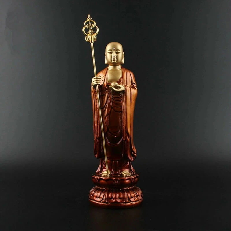 

Статуя китайского монаха Будды Tangseng, 8 дюймов, Jizo Ksitigarbha Bodhisattva
