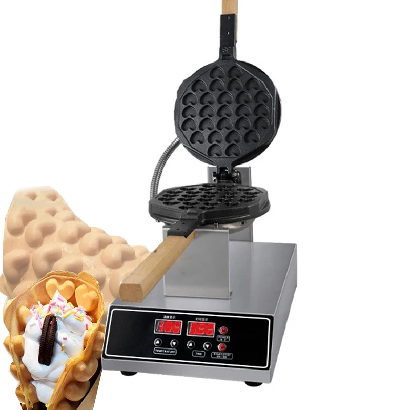 Commercial Heart Shape Eggs Bubble Waffle Maker Machine 110V 220V Non-stick Eggettes Waffle Iron Cake Oven
Commercial Heart Shape Eggs Bubble Waffle Maker Machine 110V 220V Non-stick Eggettes Waffle Iron Cake Oven