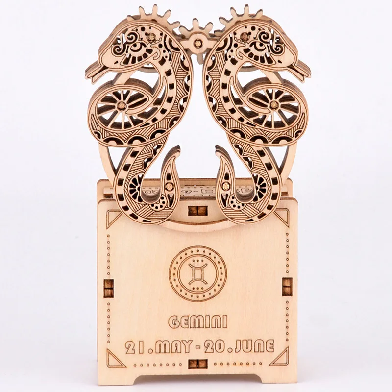 DIY Constellation Puzzle Music Boxes Gemini Clockwork Music Box Wooden Jigsaw Birthday Halloween Christmas Valentine's Day Gift
DIY Constellation Puzzle Music Boxes Gemini Clockwork Music Box Wooden Jigsaw Birthday Halloween Christmas Valentine's Day Gift