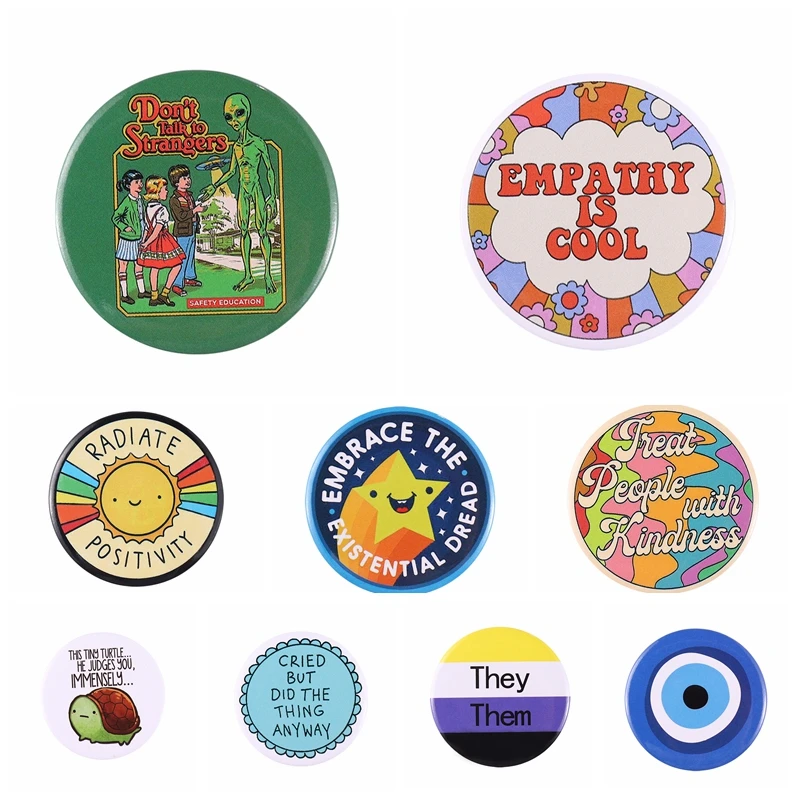 Tinplate Custom Brooches Animal Cartoon Interesting Text Dialogue Enamel Pin Graffiti Jewelry Accessories Collar Decorative Pins
Tinplate Custom Brooches Animal Cartoon Interesting Text Dialogue Enamel Pin Graffiti Jewelry Accessories Collar Decorative Pins