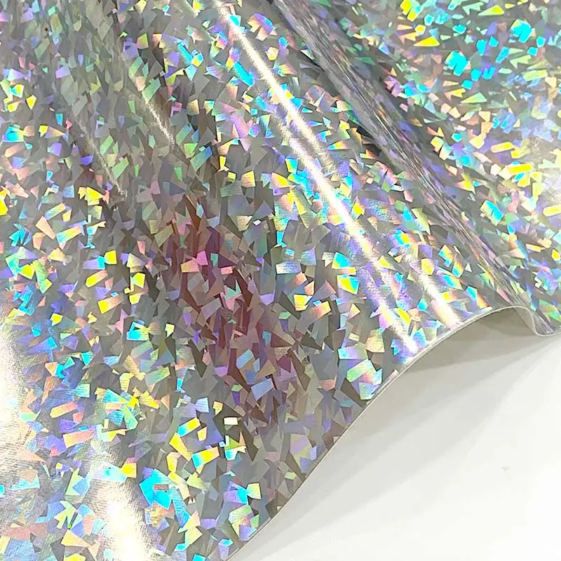 Broken Glass Printed Holographic Metallic Laser Soft PU Smooth Faux Leather Fabric for Making Shoe/Bag/DIY Accessories 46*135cm
Broken Glass Printed Holographic Metallic Laser Soft PU Smooth Faux Leather Fabric for Making Shoe/Bag/DIY Accessories 46*135cm