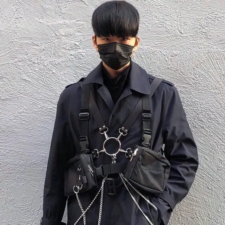 Tactical bullet bag street hip hop new purse disco bag Hong Kong wind chest bag vest bag purses and handbags Tactical package
Tactical bullet bag street hip hop new purse disco bag Hong Kong wind chest bag vest bag purses and handbags Tactical package