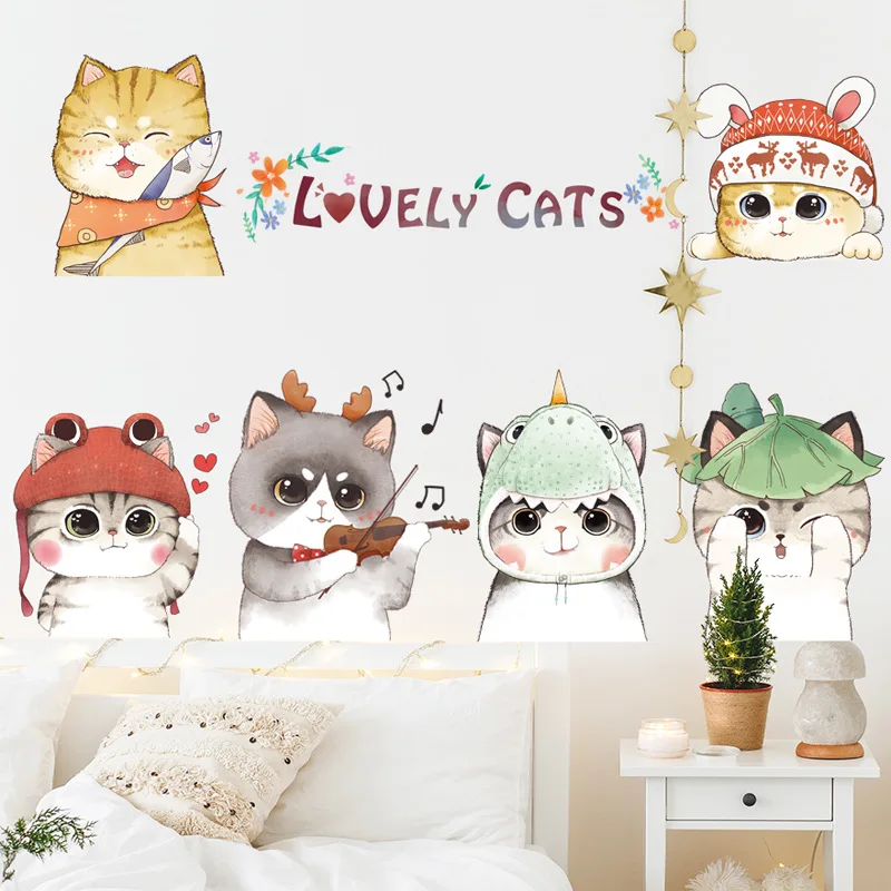 Cute Cat Wall Stickers for Kids Rooms Wall Decor Cartoon Hand Drawn Cat Wall Decals Living Room Decoration Home Decor
Cute Cat Wall Stickers for Kids Rooms Wall Decor Cartoon Hand Drawn Cat Wall Decals Living Room Decoration Home Decor