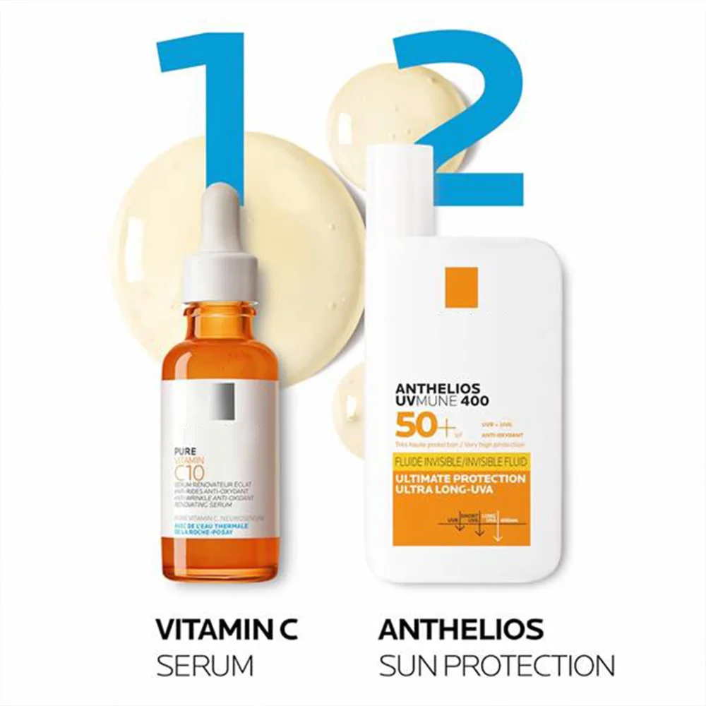 2PCS Original Anthelios SPF50+ Sunscreen Vitamin C10 Serum Anti-aging Reduce Fine Lines Waterproof Invisible Texture Repair Skin
2PCS Original Anthelios SPF50+ Sunscreen Vitamin C10 Serum Anti-aging Reduce Fine Lines Waterproof Invisible Texture Repair Skin