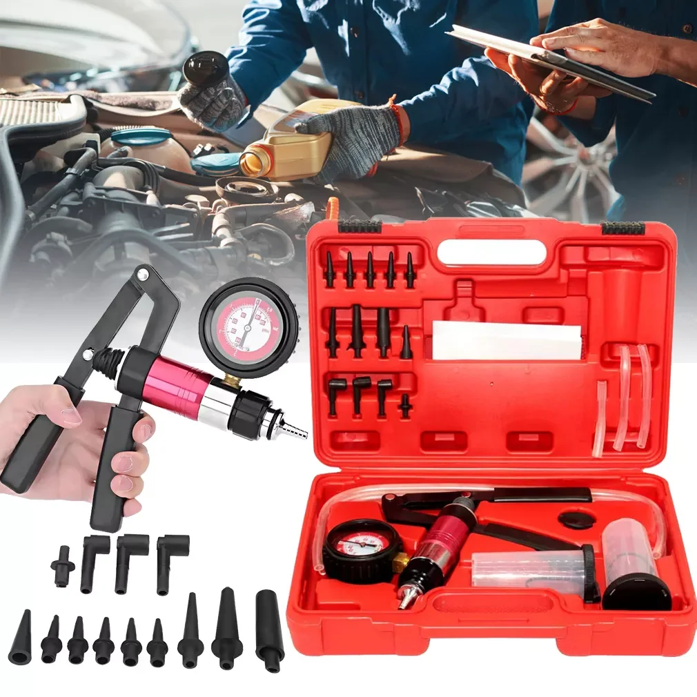 Auto Diagnostic-tool Car Auto Handheld Vacuum Pistol Pump Brake Bleeder Adaptor Fluid Reservoir Oil Tester Tools Kit
Auto Diagnostic-tool Car Auto Handheld Vacuum Pistol Pump Brake Bleeder Adaptor Fluid Reservoir Oil Tester Tools Kit