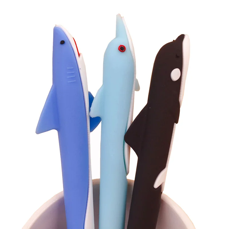 1PCS Korean Cartoon Dolphin Silicone Gel Pen Finding Nemo Shark Animal 0.5mm Black Ink Pen Writing Stationery School Office
1PCS Korean Cartoon Dolphin Silicone Gel Pen Finding Nemo Shark Animal 0.5mm Black Ink Pen Writing Stationery School Office