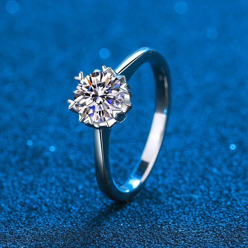 Certified 1 Carat Moissanite Wedding Rings For Women Sterling Silver Round Diamond Heart Prong Engagement Ring Include Box
Certified 1 Carat Moissanite Wedding Rings For Women Sterling Silver Round Diamond Heart Prong Engagement Ring Include Box
