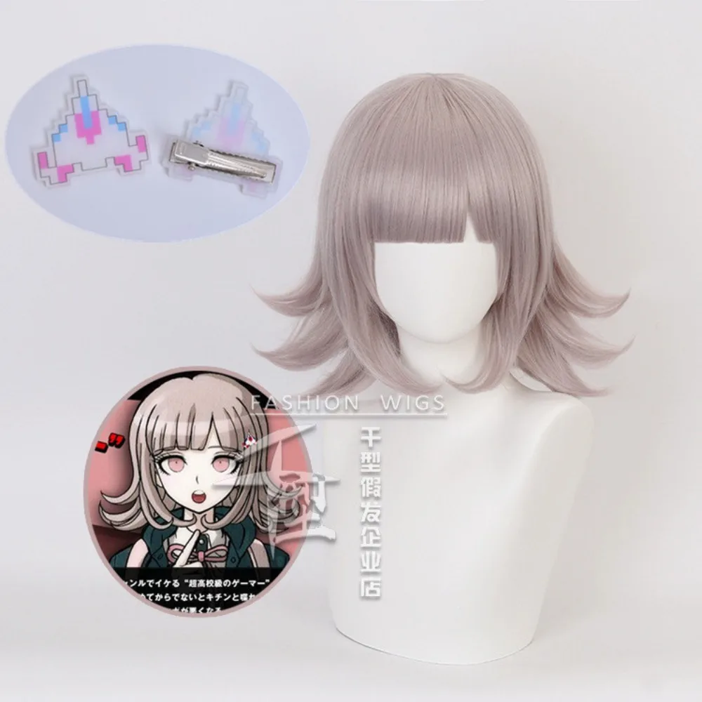 Anime Danganronpa Nanami ChiaKi Cosplay White Short High Quality Heat Resistant Synthetic Hair Headwear Cosplay Halloween Wigs
Anime Danganronpa Nanami ChiaKi Cosplay White Short High Quality Heat Resistant Synthetic Hair Headwear Cosplay Halloween Wigs