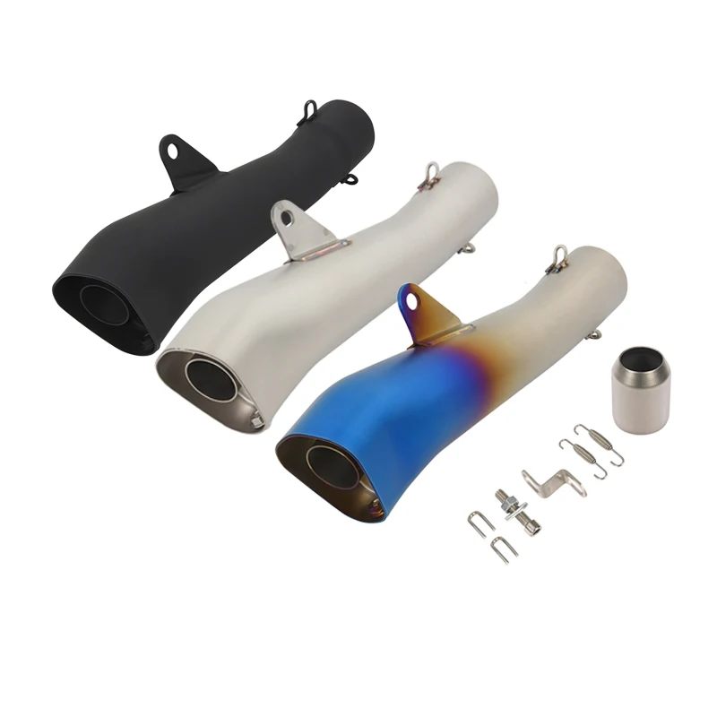 Mid Pipe Escape Motorcycle Exhaust Pipe 38-51mm Universal Header Tube Stinless Steel Muffler 335mm Lenght Black Silver Color
Mid Pipe Escape Motorcycle Exhaust Pipe 38-51mm Universal Header Tube Stinless Steel Muffler 335mm Lenght Black Silver Color